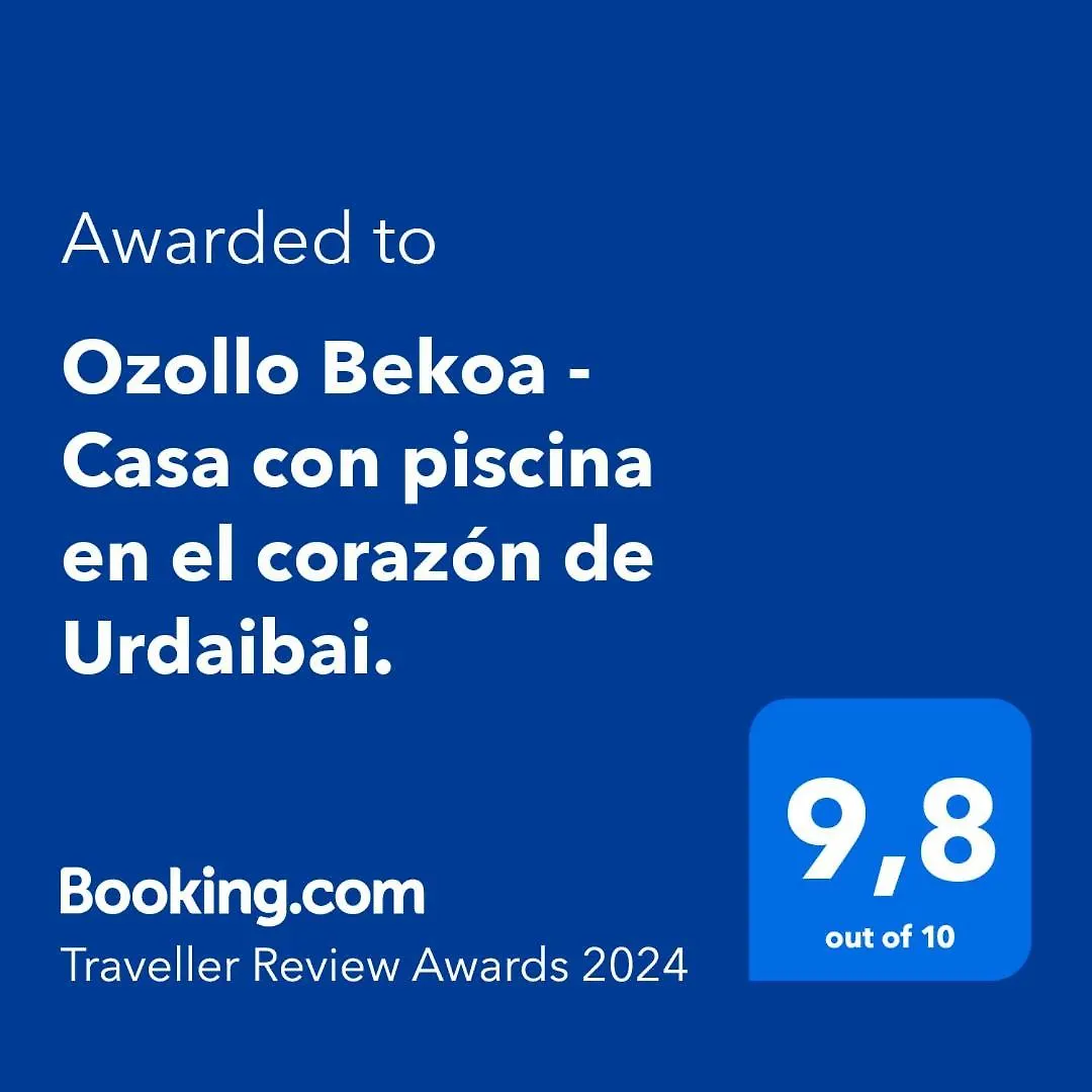 Ozollo Bekoa - Casa Con Piscina En El Corazon De Urdaibai. Villa Gautegiz Arteaga